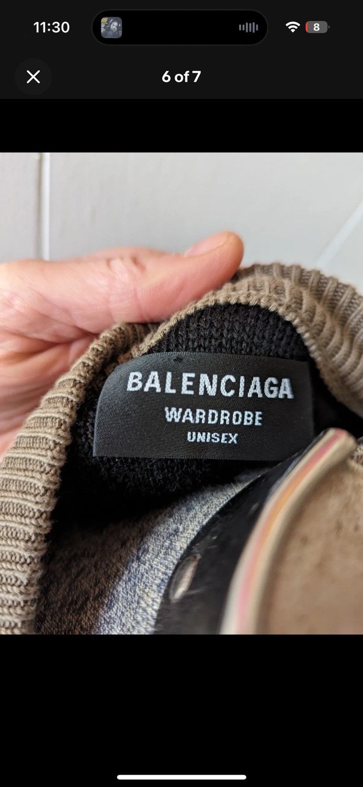 Balenciaga Balenciaga All Over Logo Sweater Size US S / EU 44-46 / 1 - 4 Thumbnail