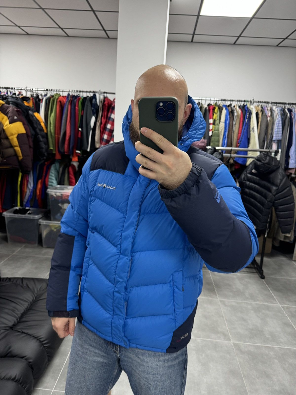 Montbell Montbell EX800 Blue Down Windstopper Jacket Men Size L Size US L / EU 52-54 / 3 - 2 Thumbnail