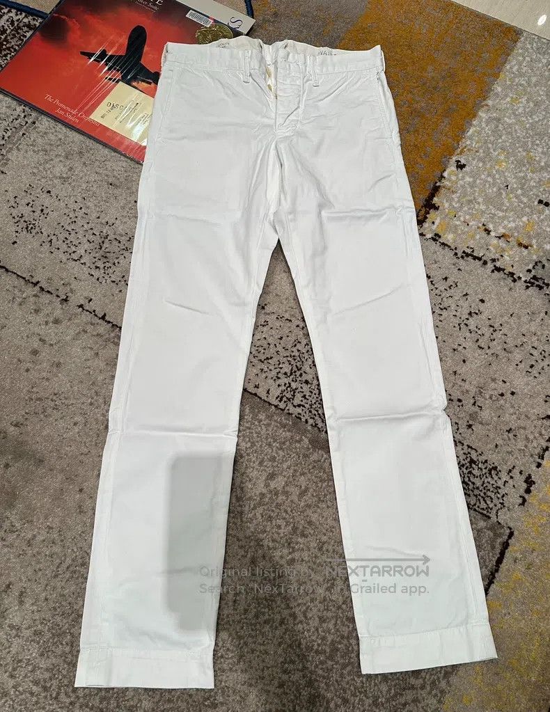 RRL Ralph Lauren Old white casual pants officer pants