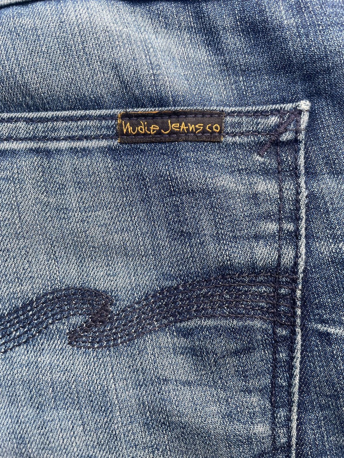 Nudie Jeans Nudie Thin Finn Faded Wash Denim Size US 33 - 11 Thumbnail