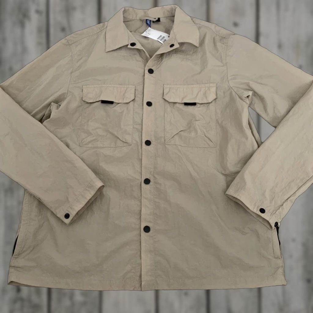 H&M Divided H&M Windbreaker Jacket Womens M Khaki Crinkle Snap Lightweight NEW Size M / US 6-8 / IT 42-44 - 1 Thumbnail