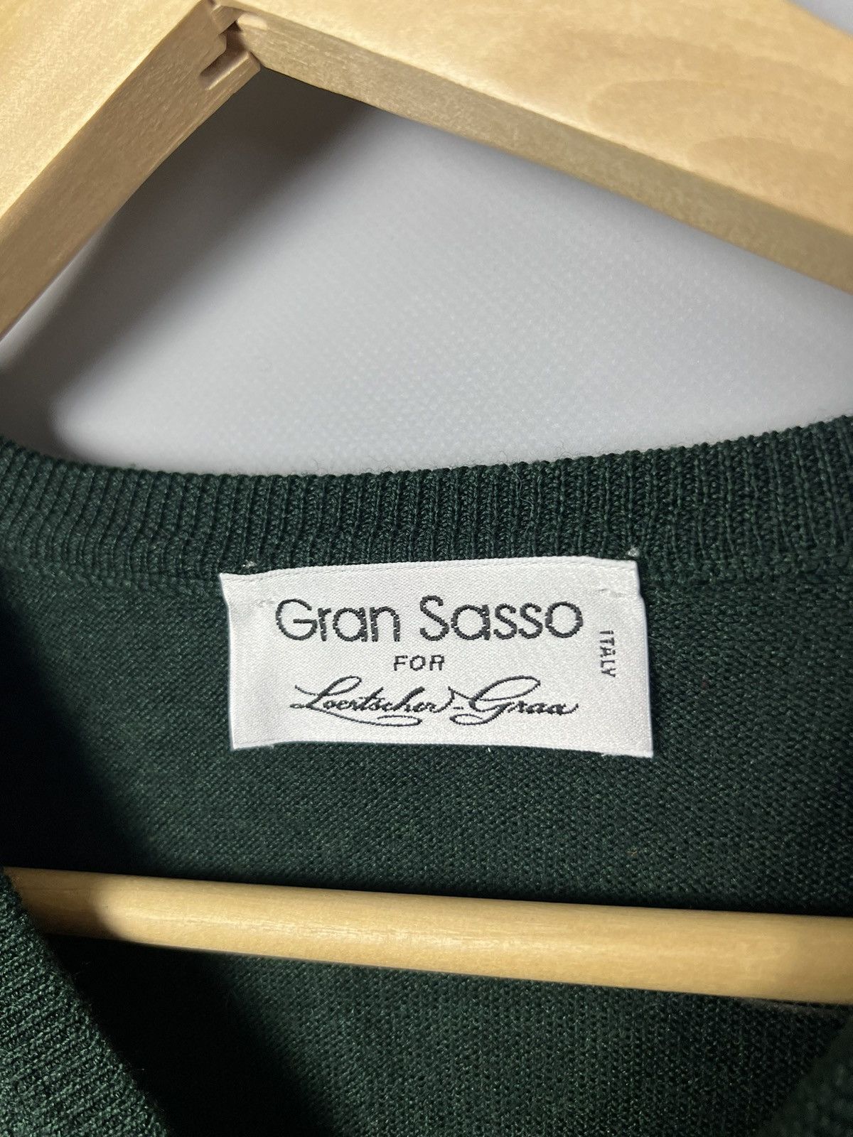 Gran Sasso (XL) Gran Sasso luxury sweater V-neck silk cashmere wool Size US XL / EU 56 / 4 - 3 Thumbnail