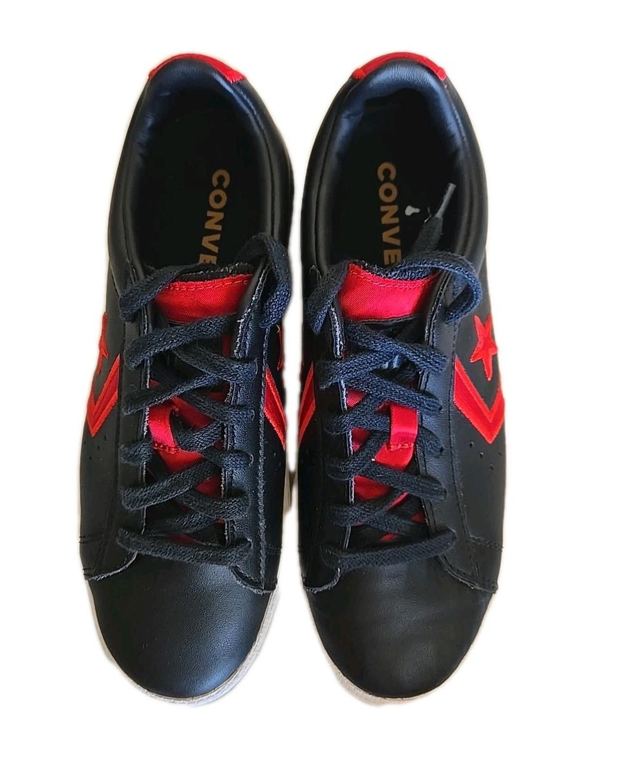 Converse Converse Pro Leather Low Top Black Red Sneakers sz 6 Men 4.5 Size US 6 / IT 36 - 8 Thumbnail