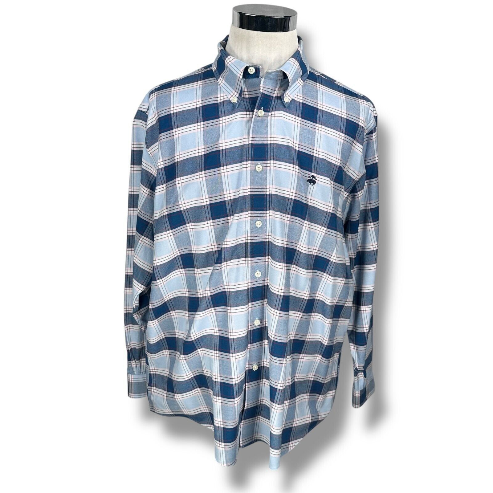 Brooks Brothers Brooks Brothers Oxford Shirt Men 2XL Blue Cotton Button Down Size US XXL / EU 58 / 5 - 1 Thumbnail