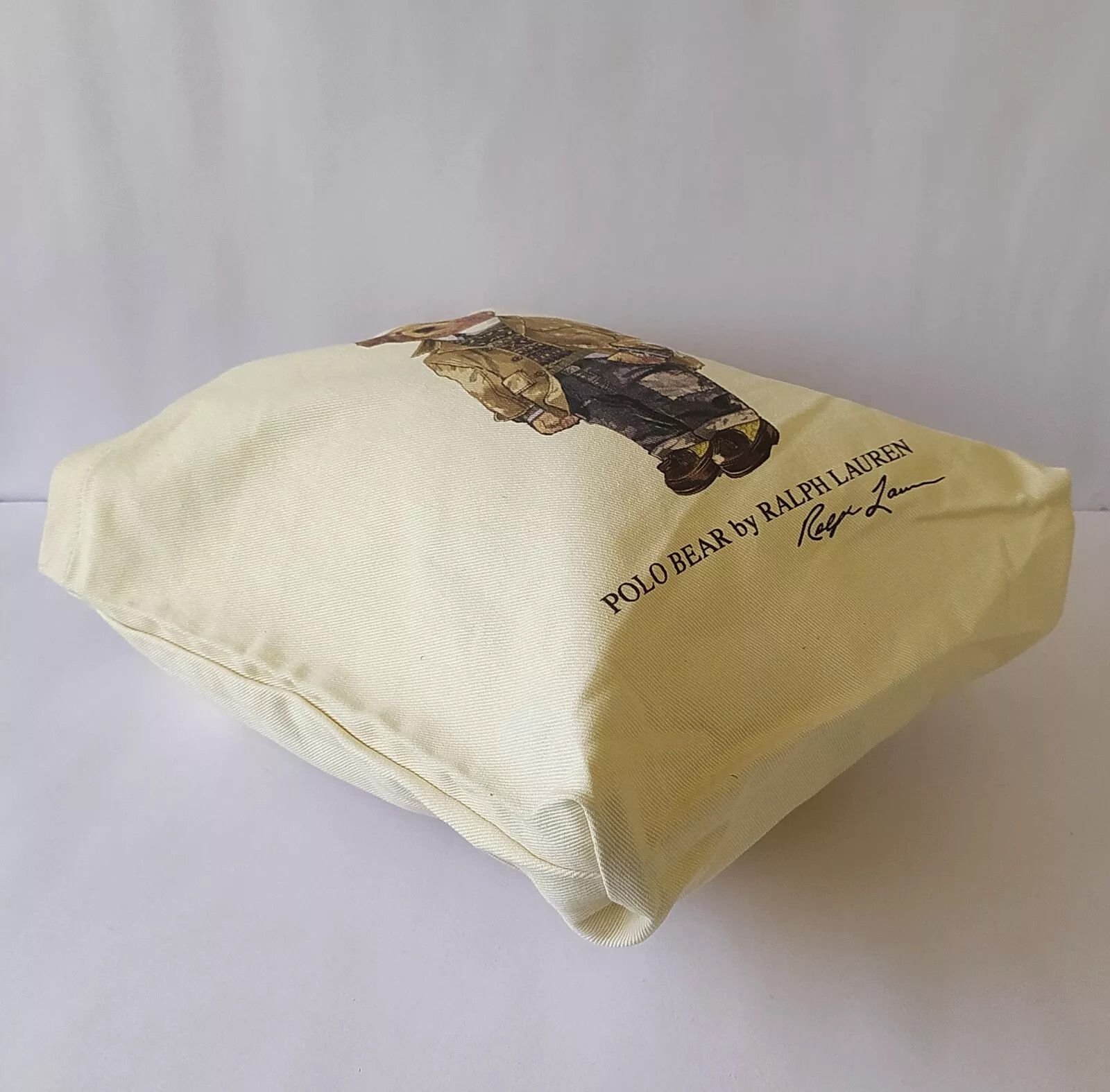 Polo Ralph Lauren Polo Ralph Lauren Polo Bear Cotton Canvas Tote Bag IFD 8043 Size ONE SIZE - 7 Thumbnail