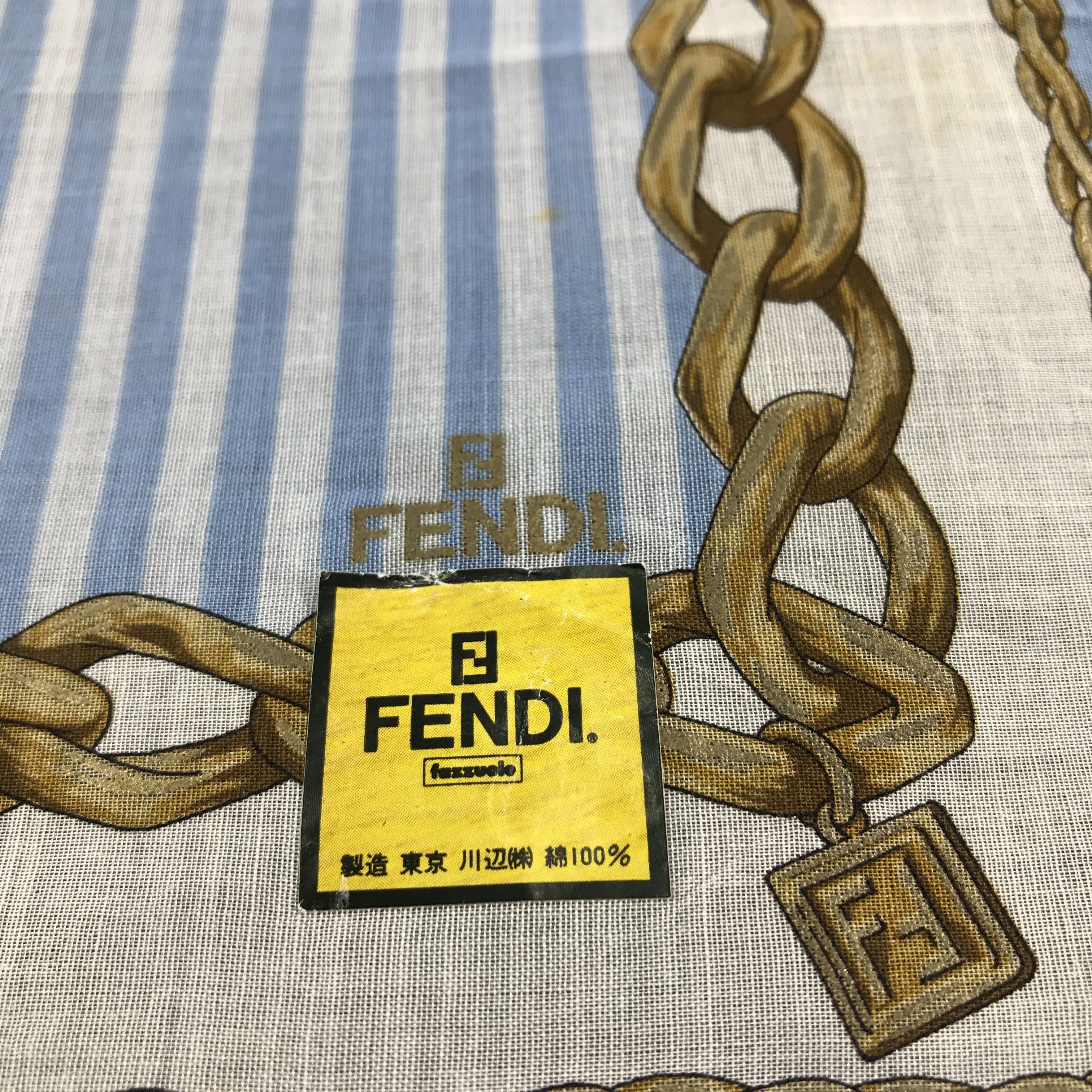 Vintage Fendi Handkerchief Neckerchief Bandana H548 Size ONE SIZE - 4 Thumbnail