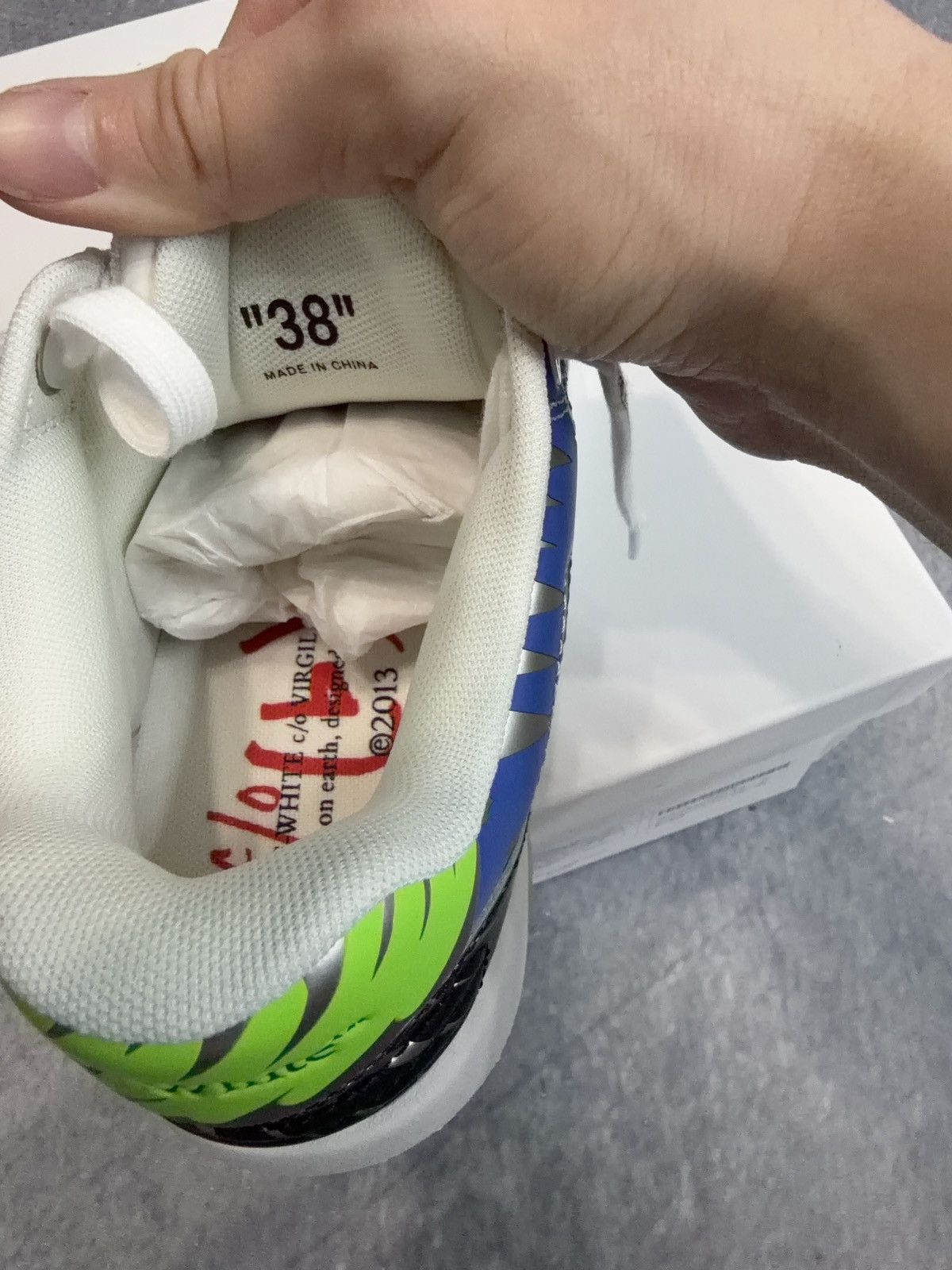 (B).Stroy × Off-White Off-White x Bstroy Out Of Office Sneakers Size US 8 / IT 38 - 6 Thumbnail