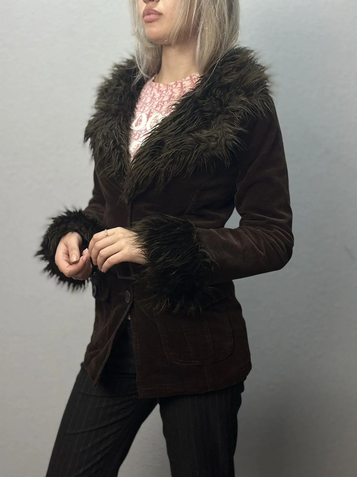 Issey Miyake Ifsixwasnine Vintage Fur Leather Jacket legrandebleu Japan Size S / US 4 / IT 40 - 1 Thumbnail