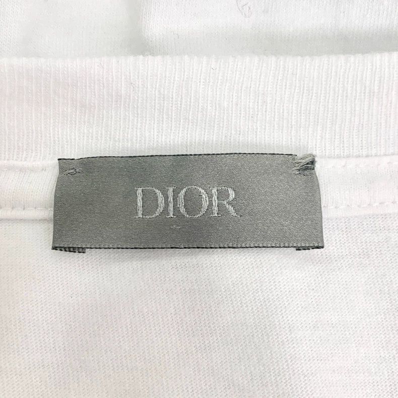Dior Dior Logo embroidered round-neck white cotton short-sleeved Size US S / EU 44-46 / 1 - 6 Thumbnail