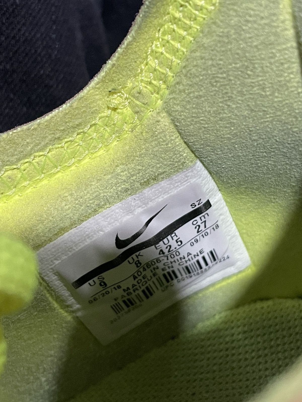 Nike × Off-White Off White x Nike Air Force One ‘Volt’ Size US 9 / EU 42 - 7 Thumbnail