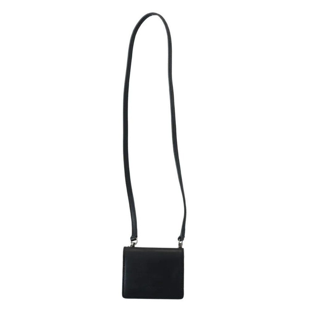 Dolce & Gabbana Dolce & Gabbana Black Leather Bifold Shoulder Sling Women Wa Size ONE SIZE - 4 Thumbnail