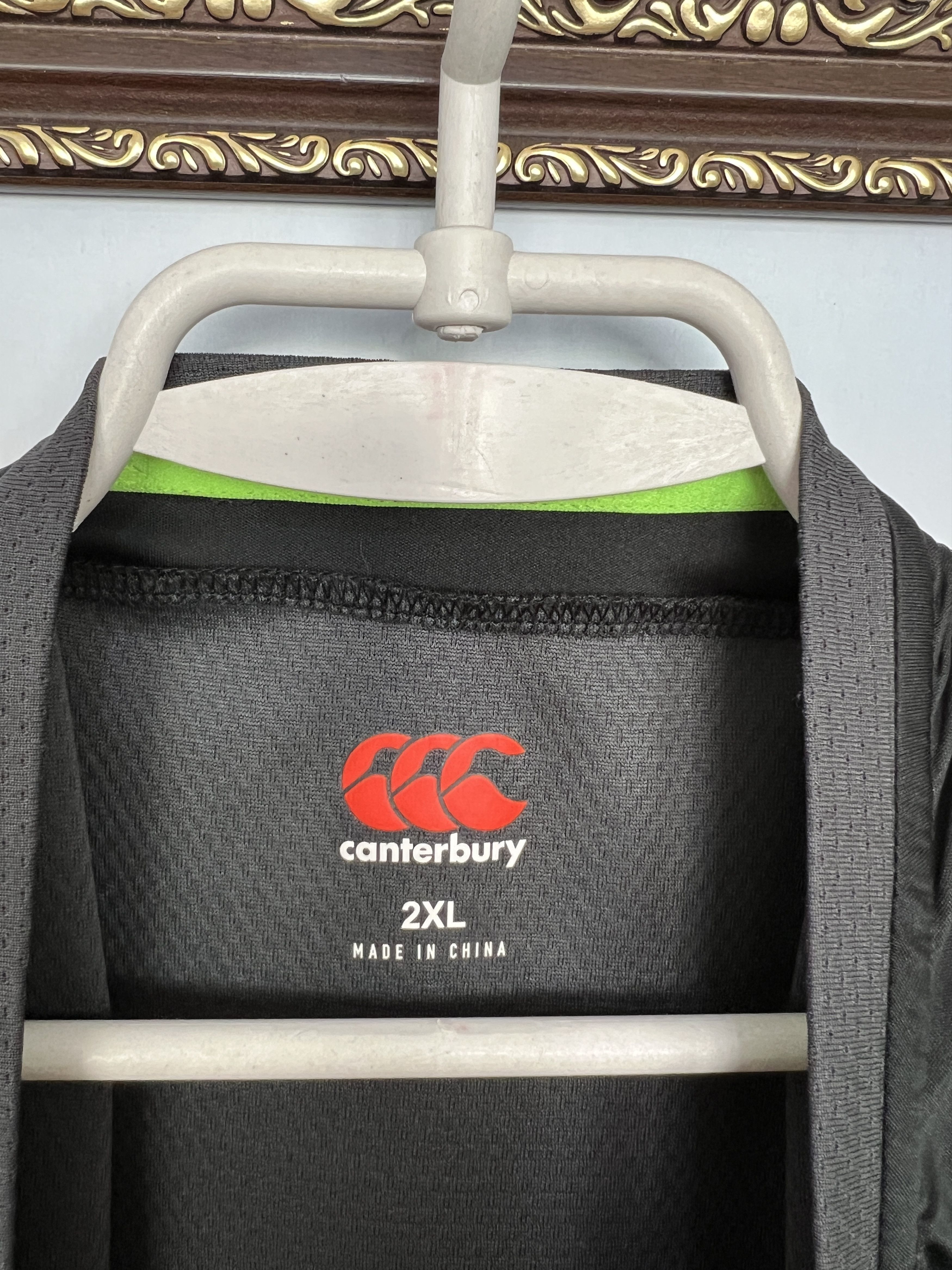 Vintage Ireland Canterbury Rugby Union Jersey Mens Black Shirt Size US XXL / EU 58 / 5 - 8 Thumbnail