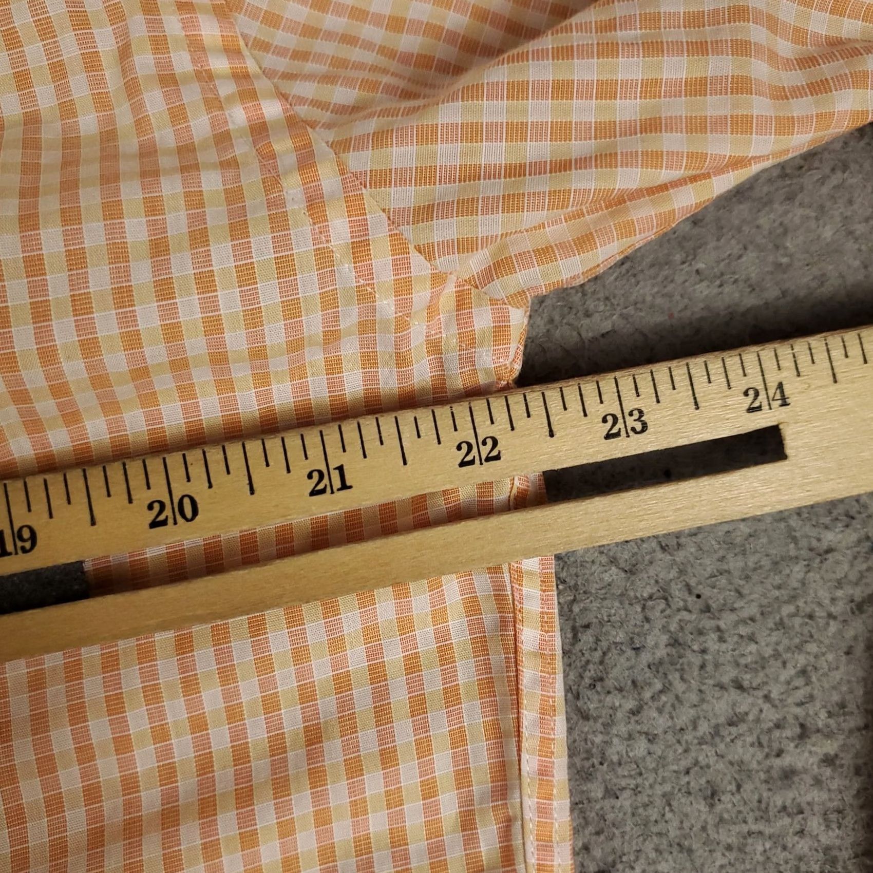 Paul Smith Paul Smith Shirt Mens 15.5 Orange Check Dress Button Collar Cuff Vintage: No Men’s Regular Long Sleeve Size 42R - 7 Thumbnail