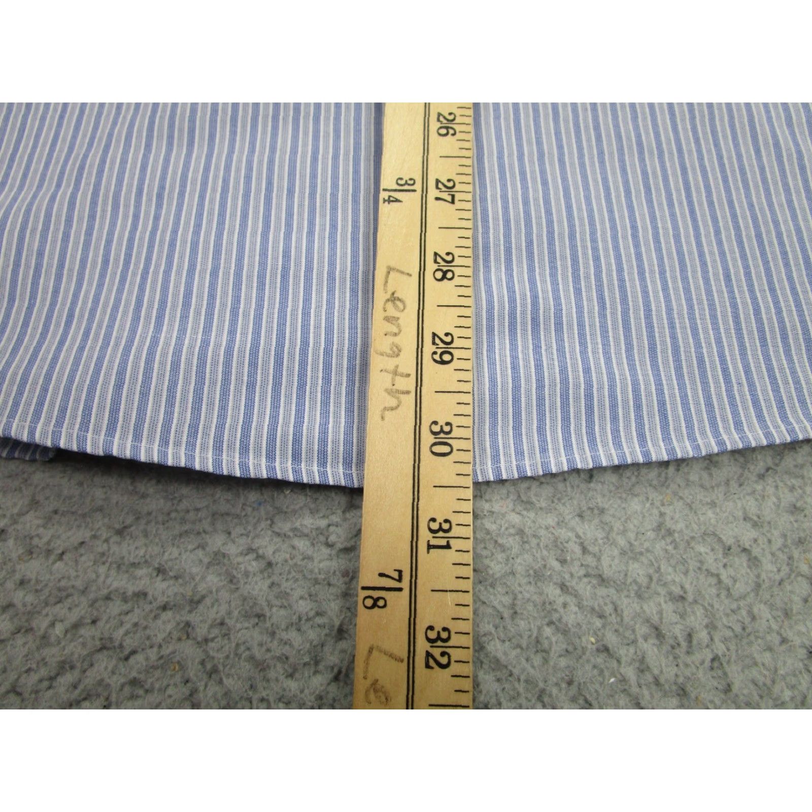 Vintage VINTAGE Hercules Cotton Blend Button-Up Shirt Mens Large Blue Striped 80s USA Workwear Size US L / EU 52-54 / 3 - 7 Thumbnail