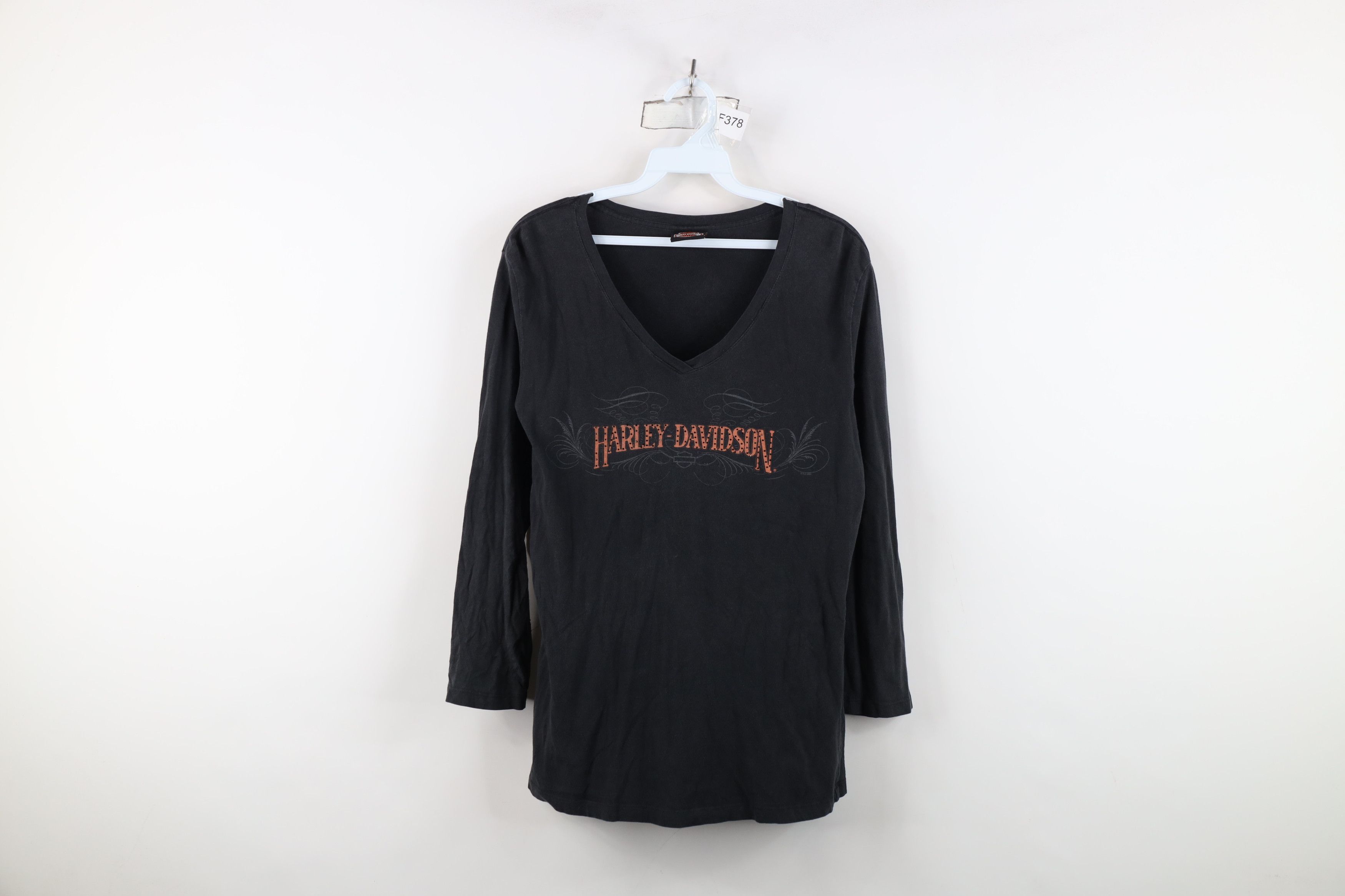 Harley Davidson Vintage Y2K Harley Davidson Tribal Long Sleeve T-Shirt Size L / US 10 / IT 46 - 1 Thumbnail