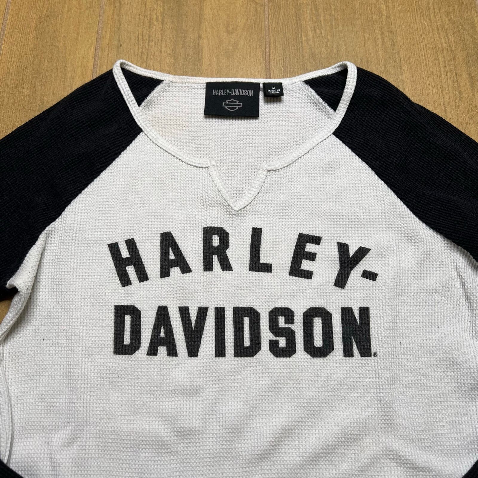 Harley Davidson Y2K Harley-Davidson Notch NeckThermal Shirt Medium biker Size M / US 6-8 / IT 42-44 - 2 Thumbnail