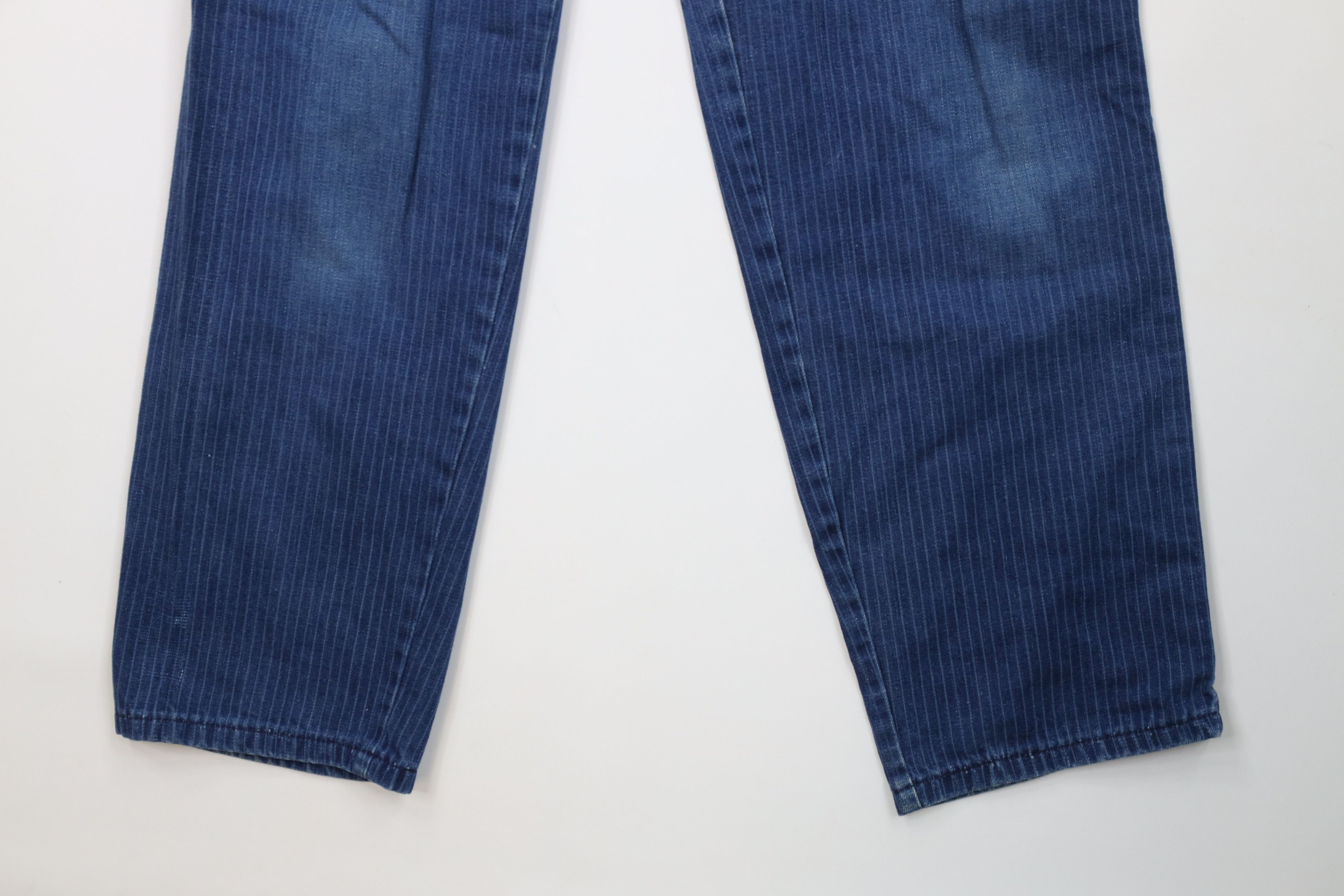 Vintage Vintage 80s 90s Streetwear Striped Straight Leg Jeans USA Size 36" / US 14 / IT 50 - 4 Thumbnail