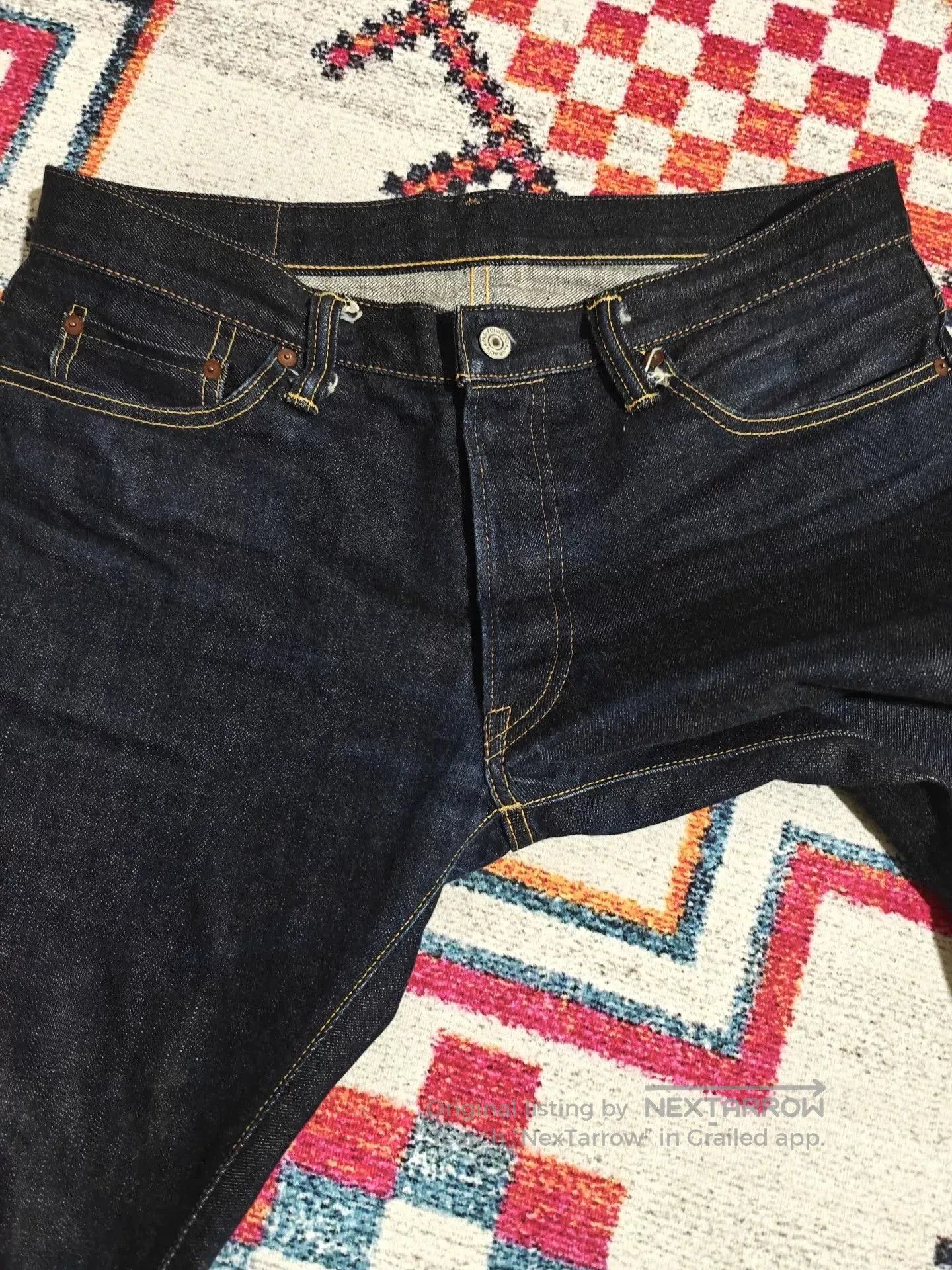 Vintage Made in Japan Skull Jeans S507xx Raw Denim. Size US 34 / EU 50 - 3 Thumbnail