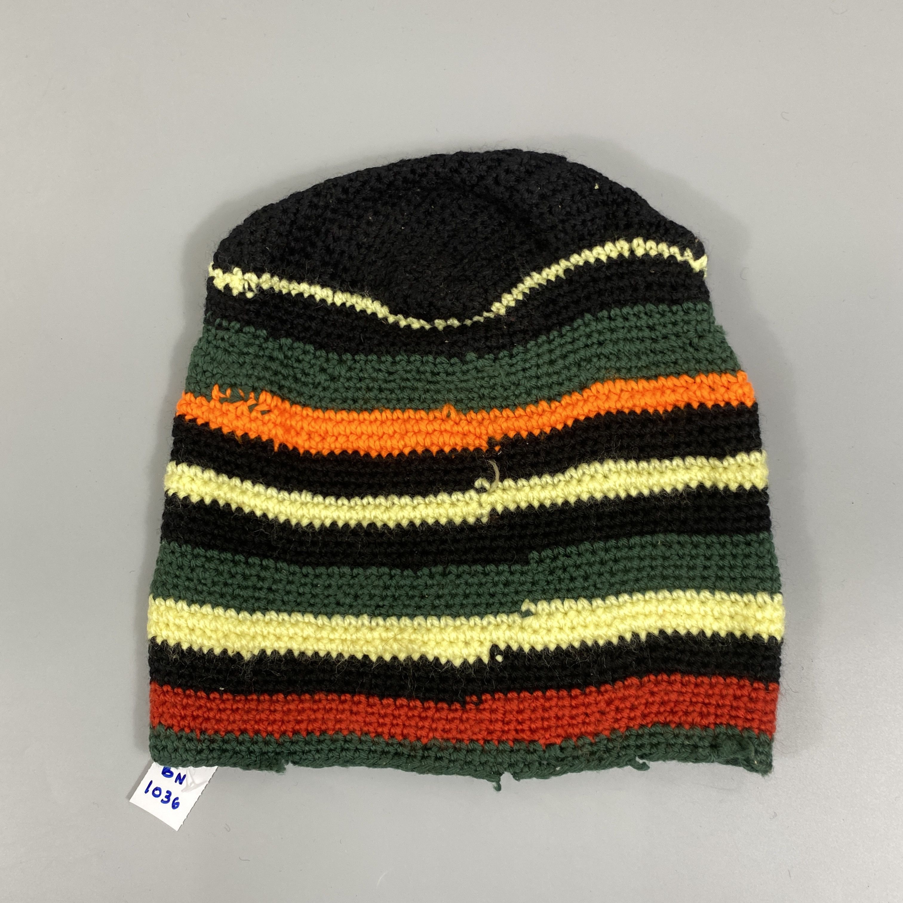 Japanese Brand Vintage Striped Slouchy Beanie Hats -BN1036 Size ONE SIZE - 7 Thumbnail