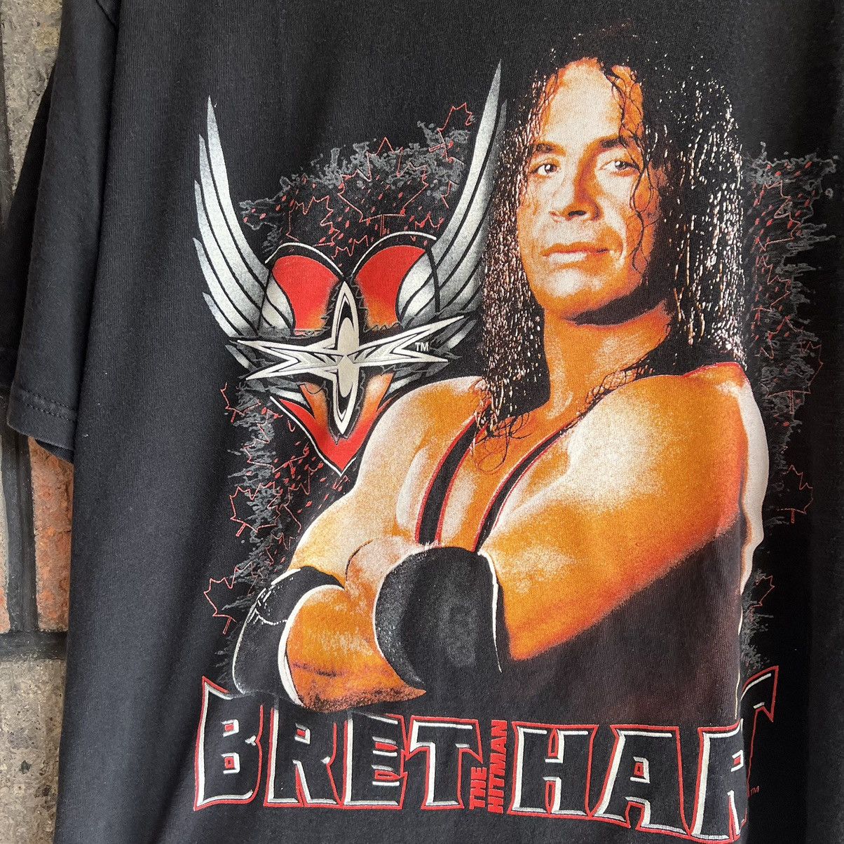 Vintage × WWE VTG ‘90s Bret Hart Wrestling Tee Shirt Stone Cold Undertaker Size US L / EU 52-54 / 3 - 4 Thumbnail