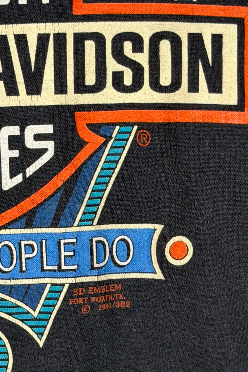 Harley Davidson 1991 Harley 3D Emblem “Hard Times Don’t Last” XL Size US XL / EU 56 / 4 - 10 Thumbnail