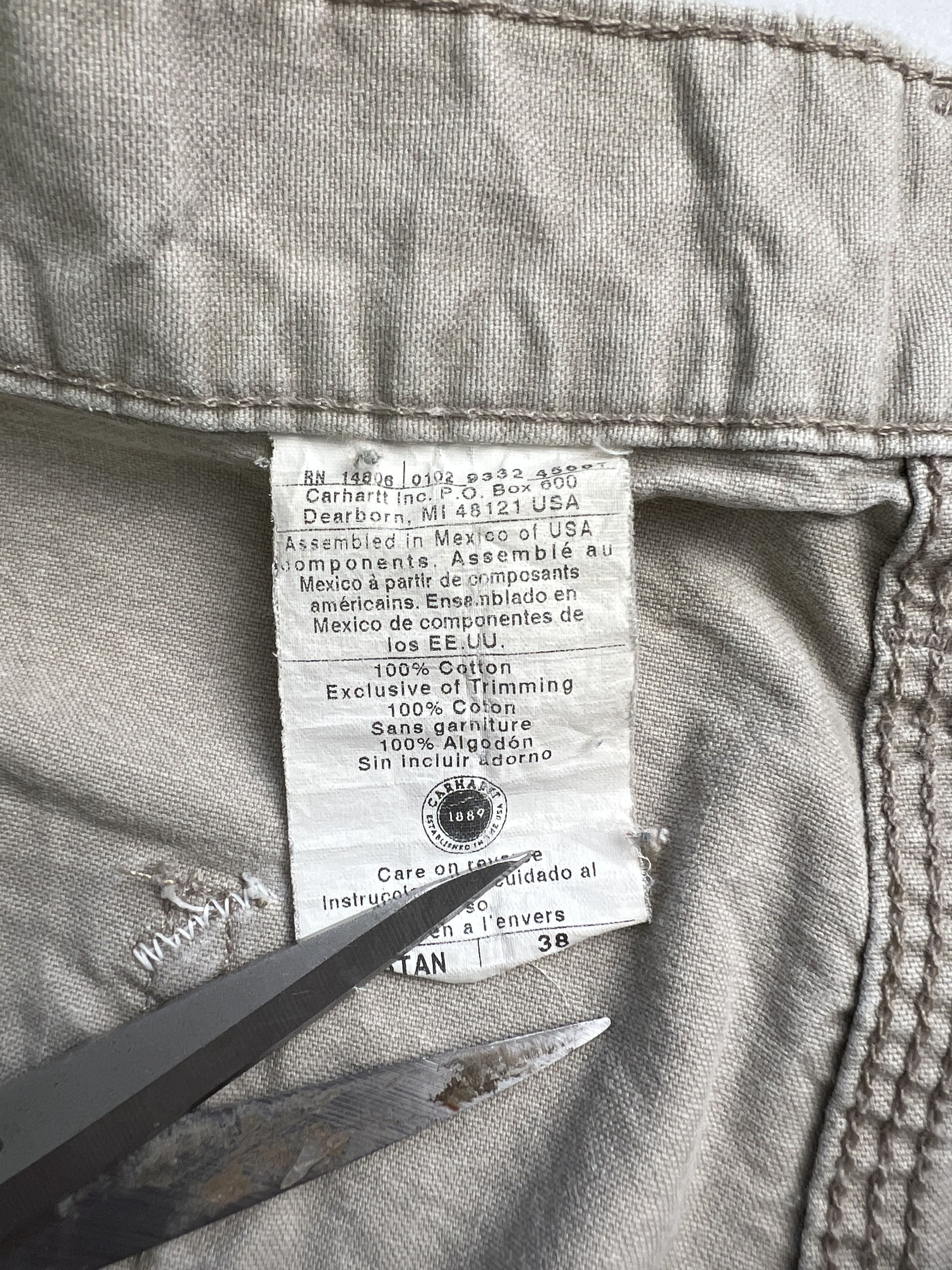 Carhartt Carhartt Work Shorts Beige W38 Size US 38 / EU 54 - 3 Thumbnail