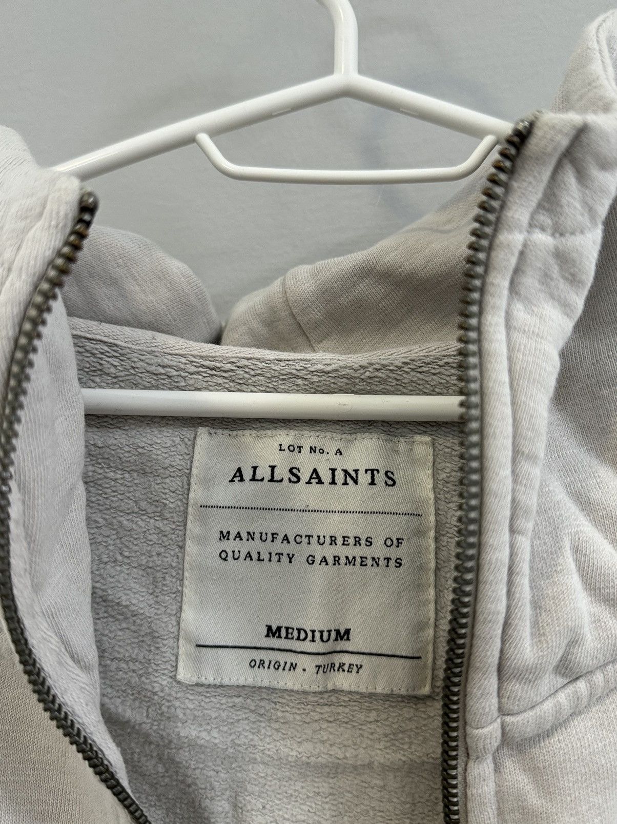 Allsaints Vintage Allsaints Zip Hoodie Sweater Y2K USA HYPE Size US M / EU 48-50 / 2 - 8 Thumbnail
