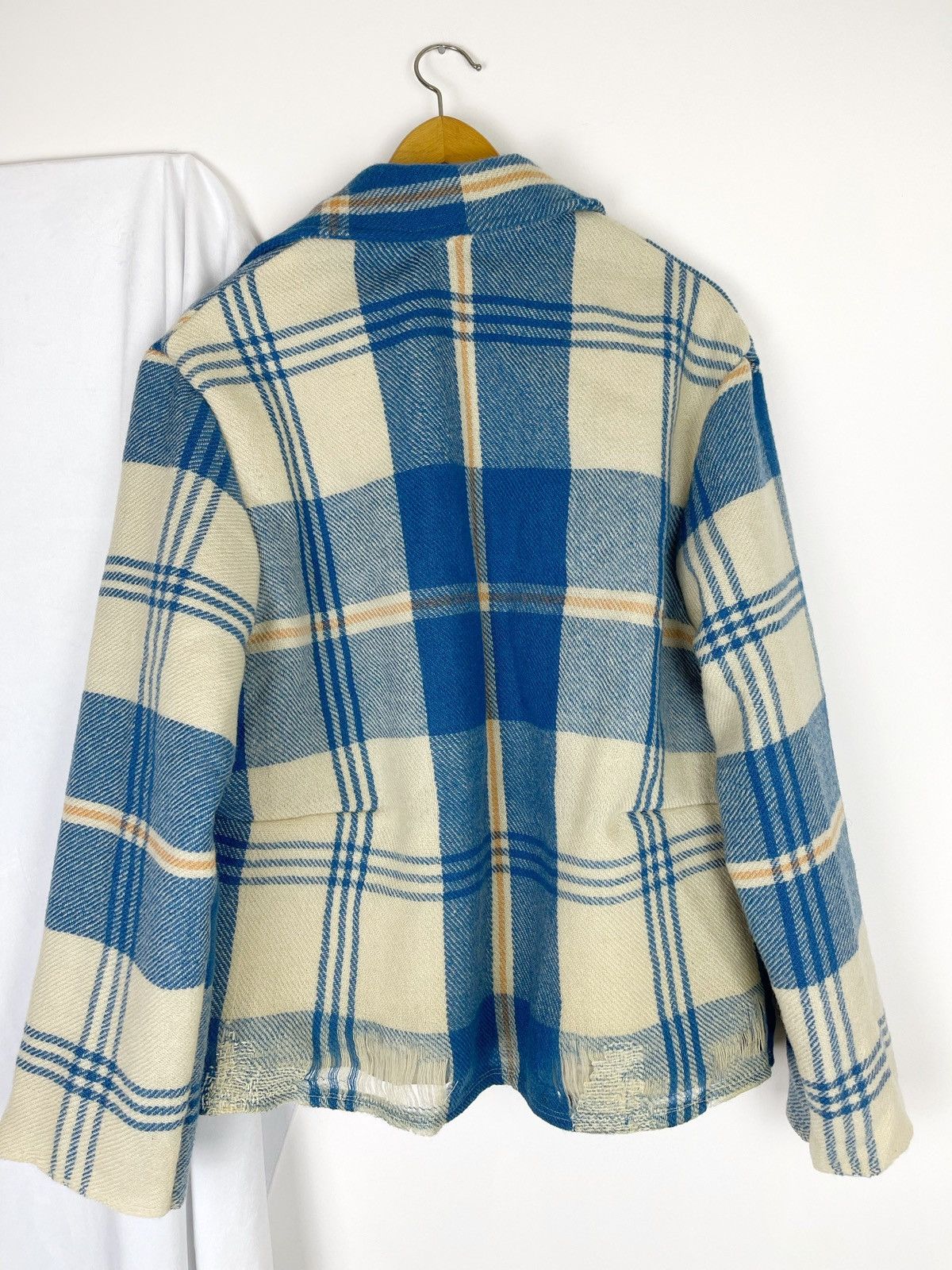 Chorley Chorley Oversized distressed wool darted flannel jacket Size US L / EU 52-54 / 3 - 6 Thumbnail