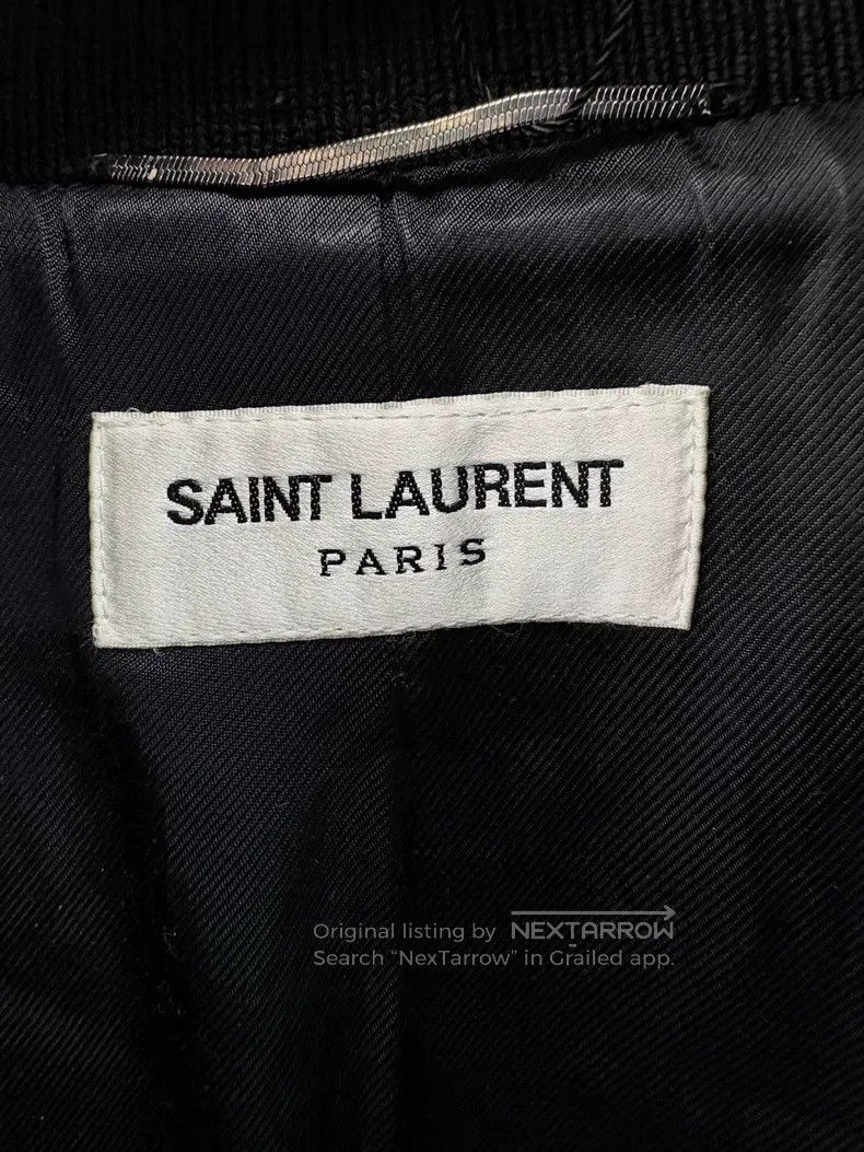 Saint Laurent Paris Saint Laurent Paris Black and White Baseball Jacket Size US L / EU 52-54 / 3 - 3 Thumbnail