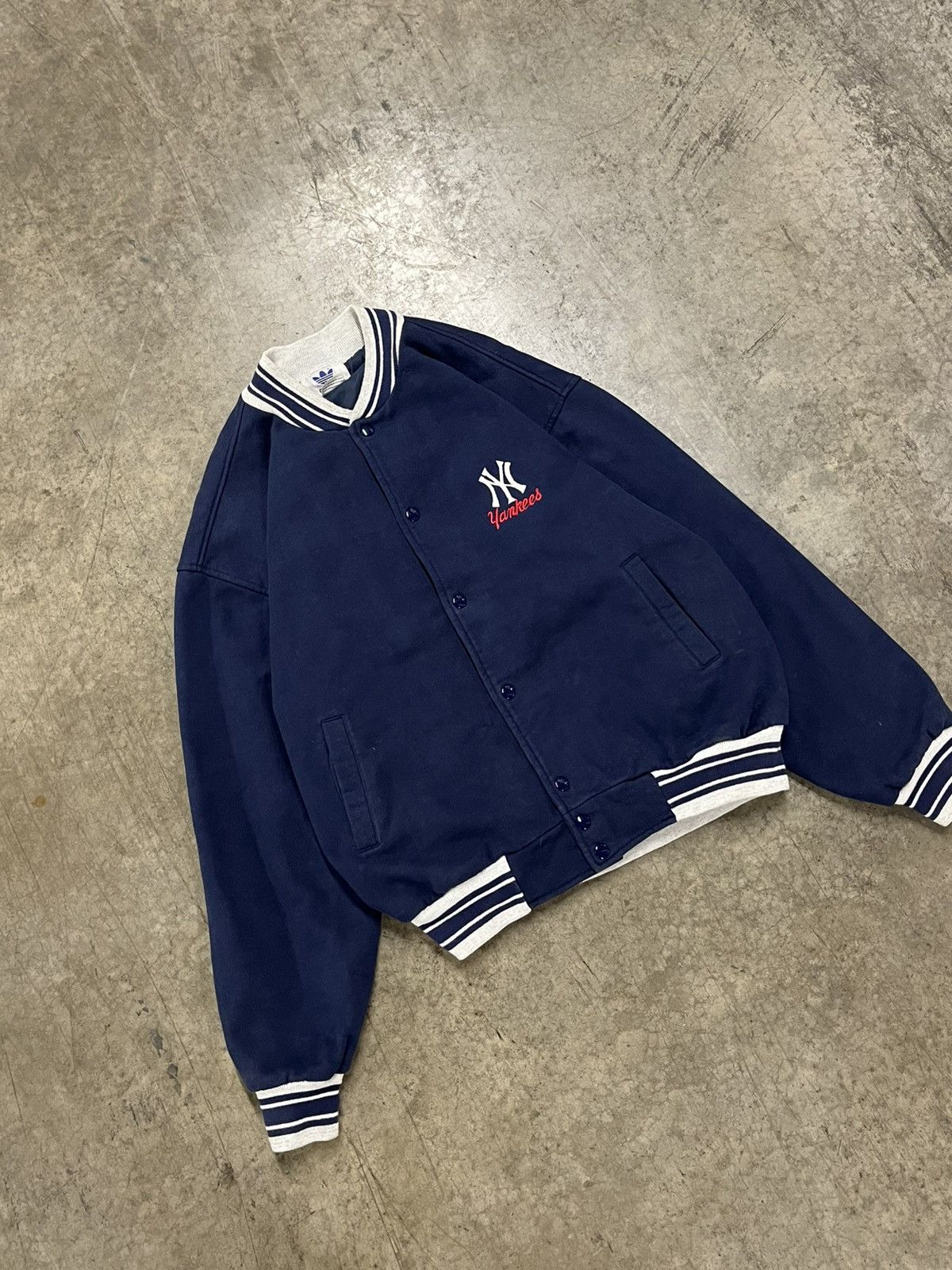 Vintage Vintage Yankees 90s sweatshirt bomber jacket rare hype Size US XL / EU 56 / 4 - 1 Thumbnail