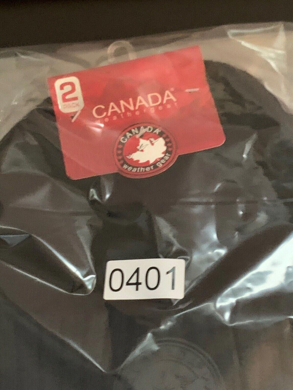 Other Canada Weather Gear Men’s 2 Pack Beanies Hats NEW Black NEW Size ONE SIZE - 3 Thumbnail
