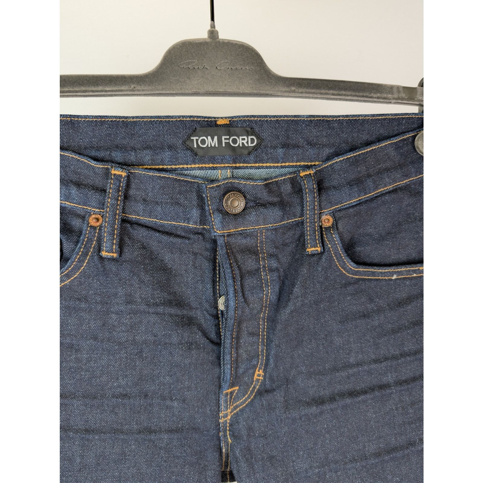 Tom Ford o1rshd1 Straight-Fit Denim Jeans in Dark Blue Size US 32 / EU 48 - 7 Thumbnail
