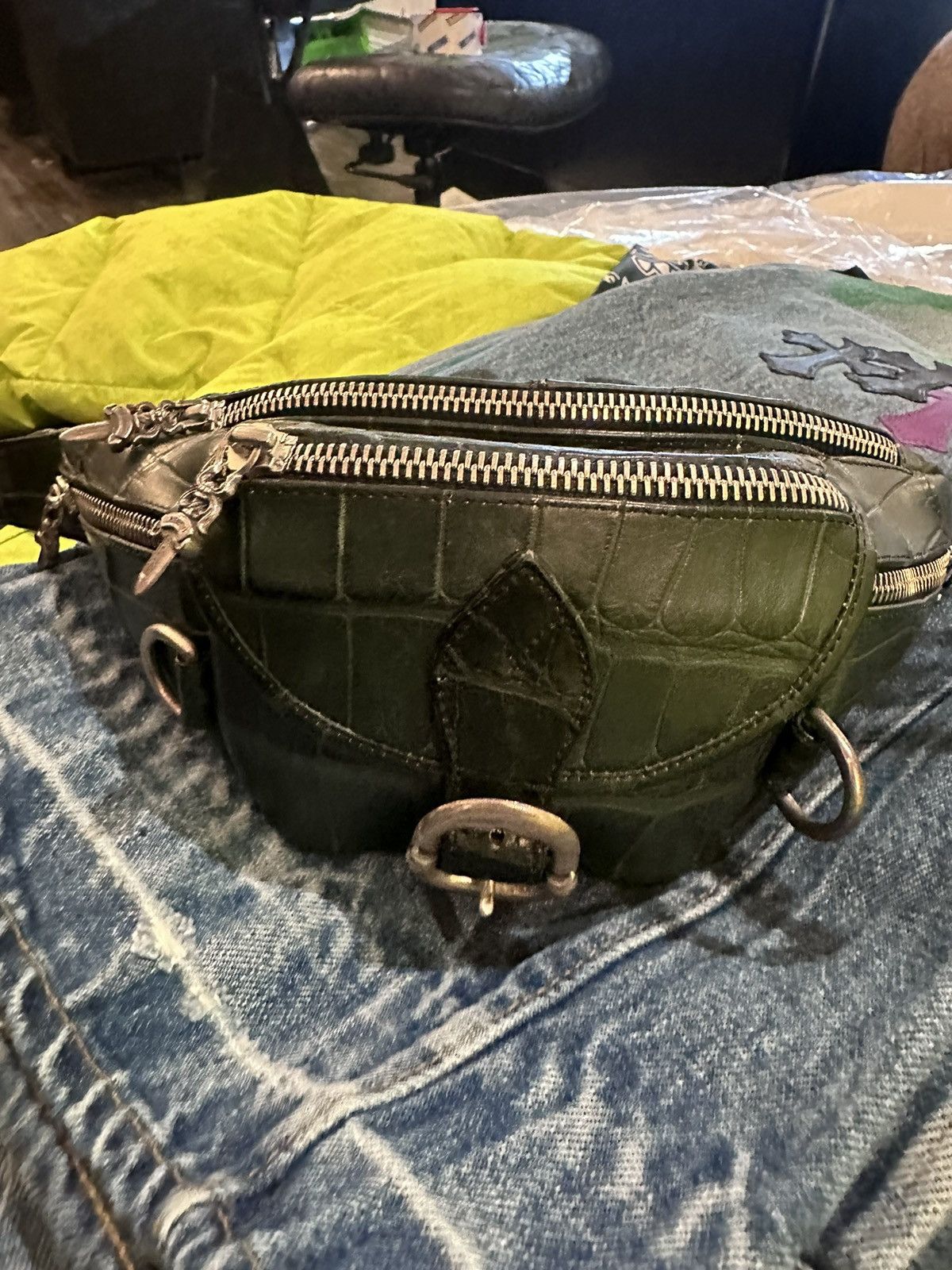 Chrome Hearts CHROME HEARTS ALLIGATOR CROC BAG 4GSELLER Size ONE SIZE - 12 Thumbnail