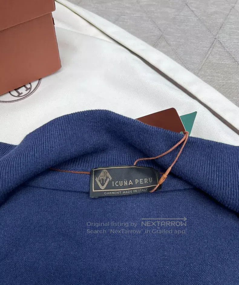 Loro Piana LORO PIANA Vicuna Alpaca Knit Jacket Size US L / EU 52-54 / 3 - 6 Thumbnail