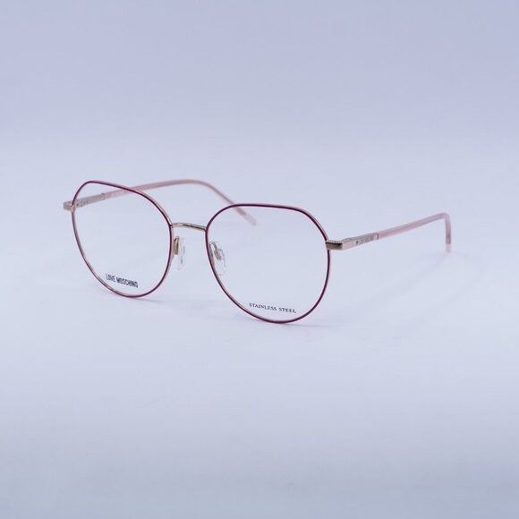 Moschino 🕶️ New Moschino MOL560 0S45 00 Pink/Gold Eyeglasses 54mm Size ONE SIZE - 1 Thumbnail