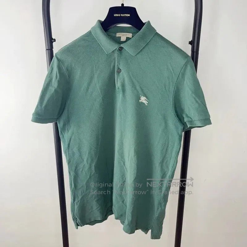 Burberry Burberry Green Cotton Men's Polo Shirt. Size US M / EU 48-50 / 2 - 1 Thumbnail