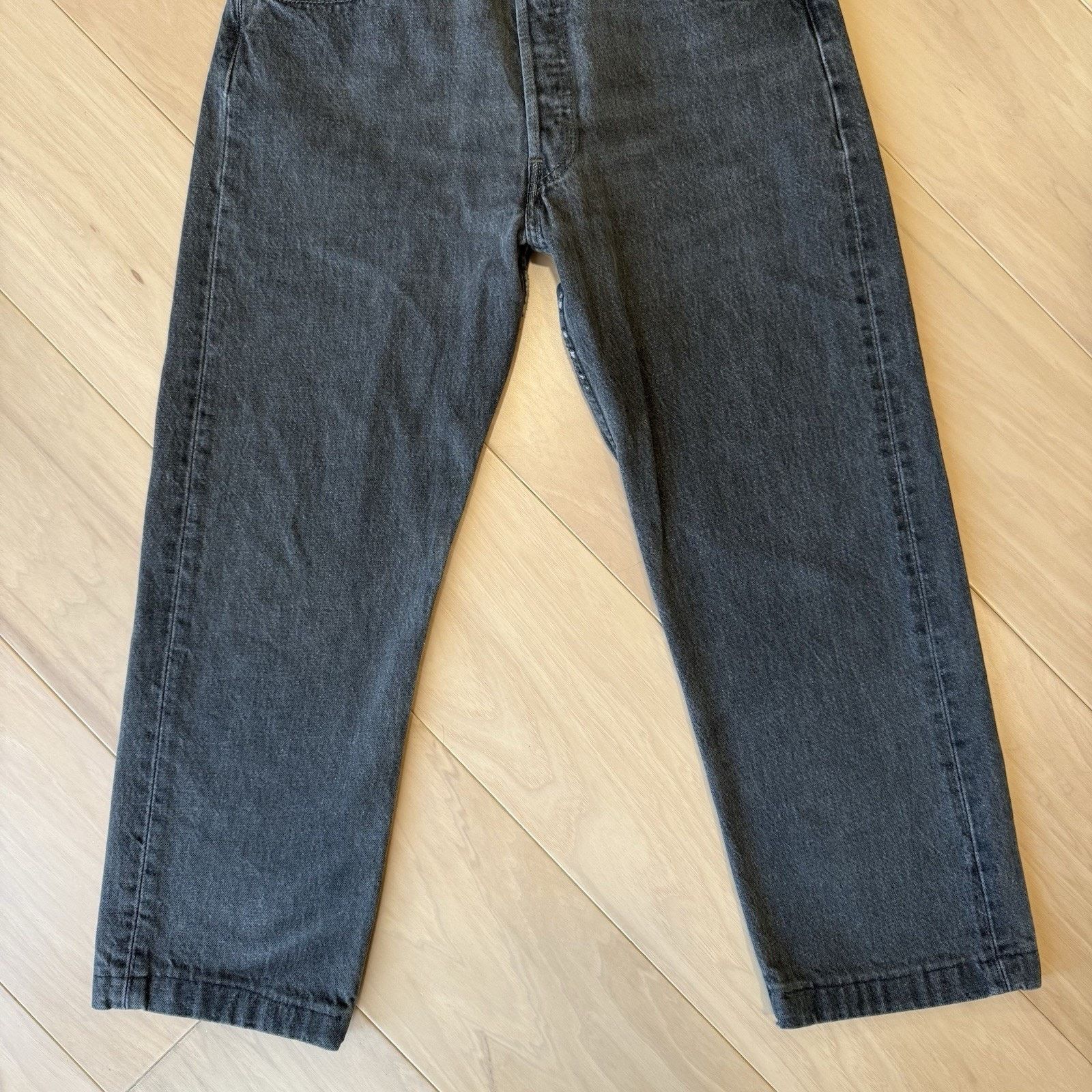 Levi's × Vintage Vintage Levis 501 Jeans 30 Black Made In USA 90s Straight Size US 30 / EU 46 - 4 Thumbnail