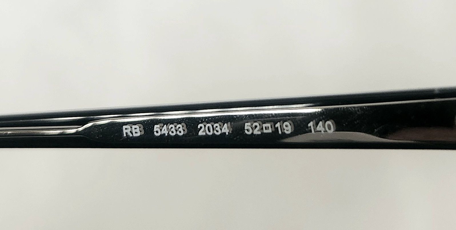 RayBan Ray Ban Eyeglasses RB 5433 2034 52-19-140 Frames Only Black Size ONE SIZE - 12 Thumbnail