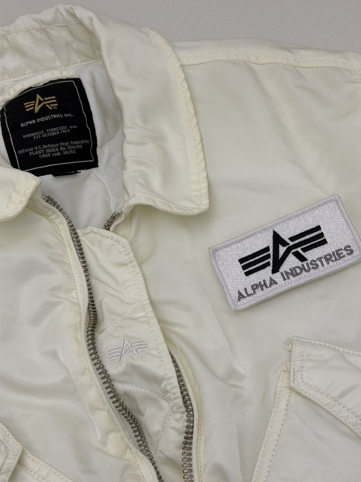 Alpha Industries Vintage 90s Alpha Industries Bomber Jacket XL Nylon CWU-45 Size US XL / EU 56 / 4 - 7 Thumbnail