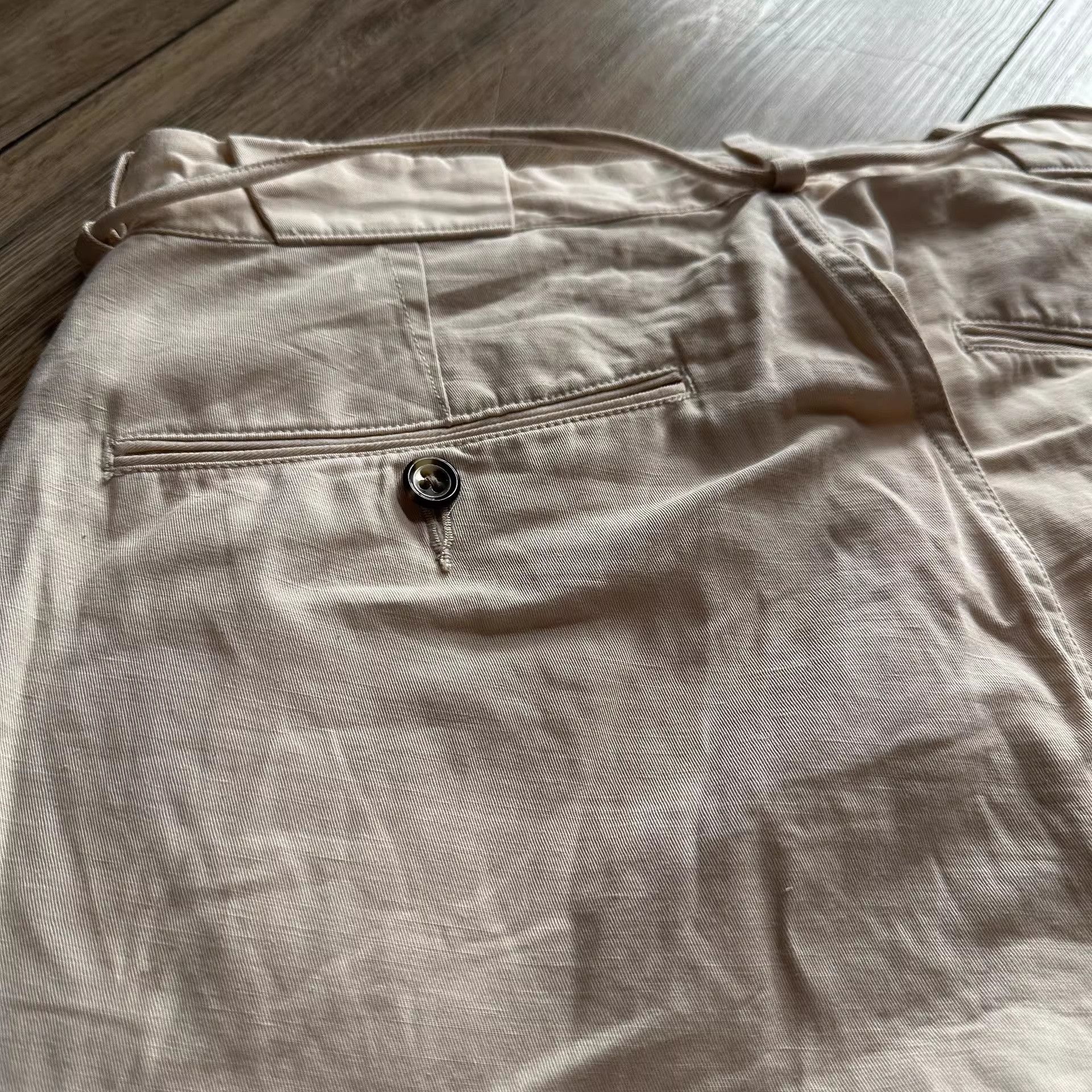 Old Joe OLD JOE Cotton Linen White Pants Size US 32 / EU 48 - 5 Thumbnail