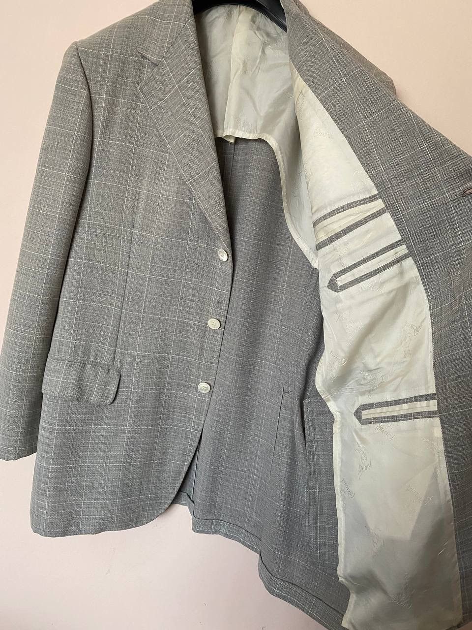 Brioni Brioni Blazer Nomentano Gray Knit Windowpane Wool Sportcoat Size 40S - 13 Thumbnail