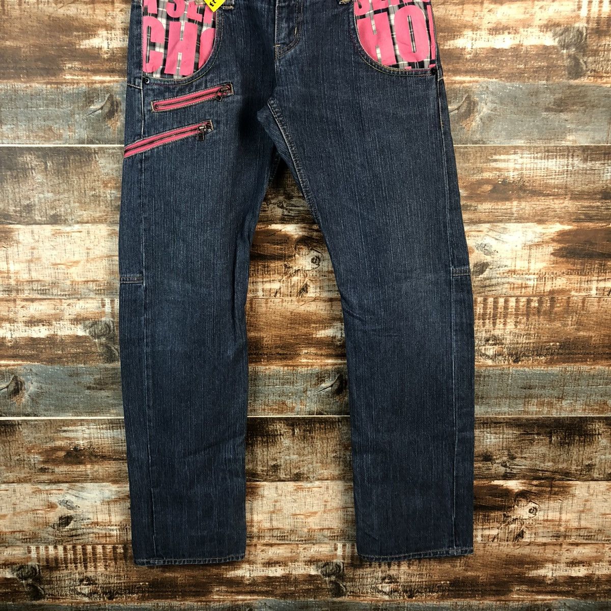 Japanese Brand DL Dominate double waist streetwear Blue Denim Pants #C623 Size US 30 / EU 46 - 3 Thumbnail