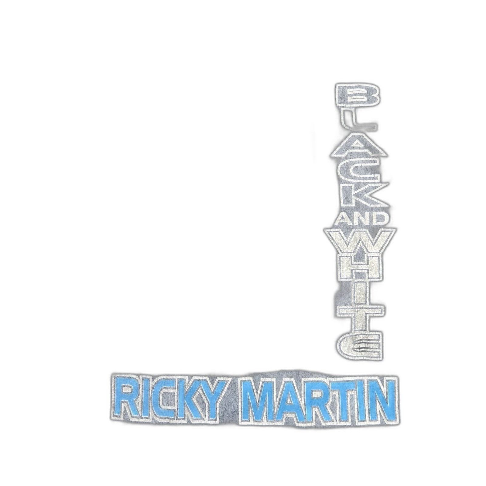 The Unbranded Brand Ricky Martin Black and White Tour Shirt XL Size US XL / EU 56 / 4 - 2 Thumbnail