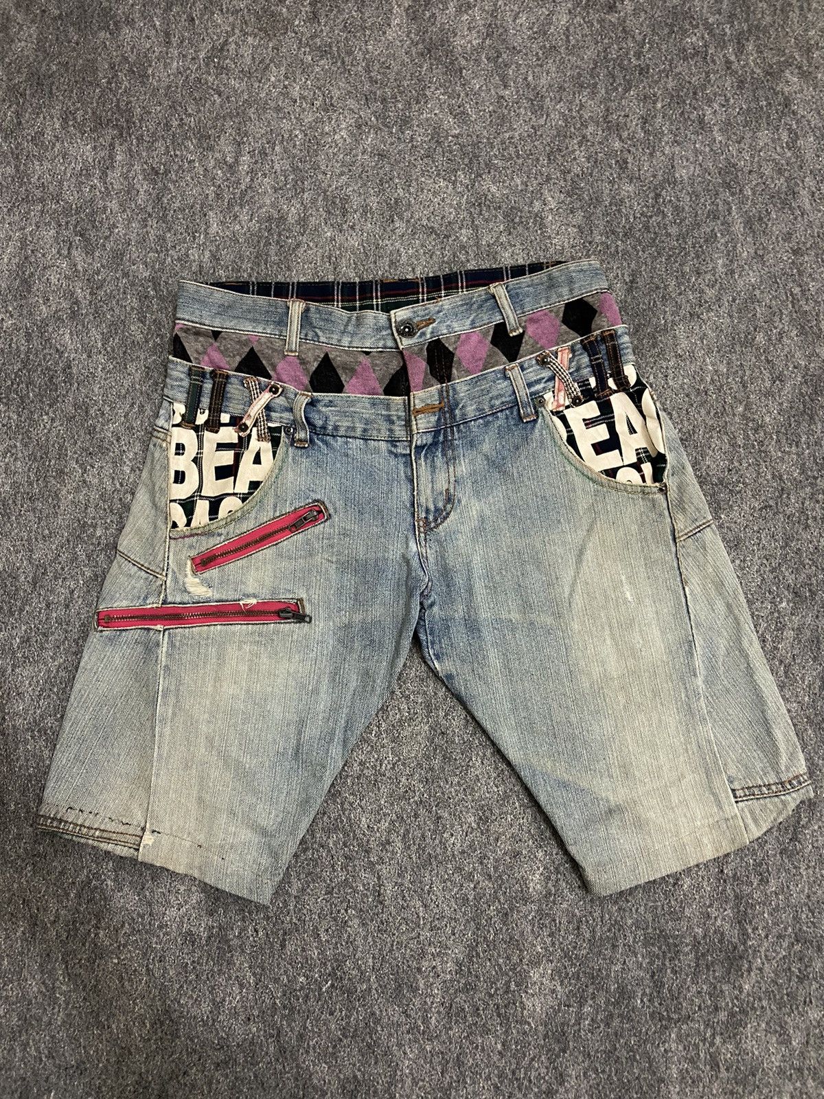 Japanese Brand Double waist Japanese denim shorts Size US 30 / EU 46 - 1 Thumbnail