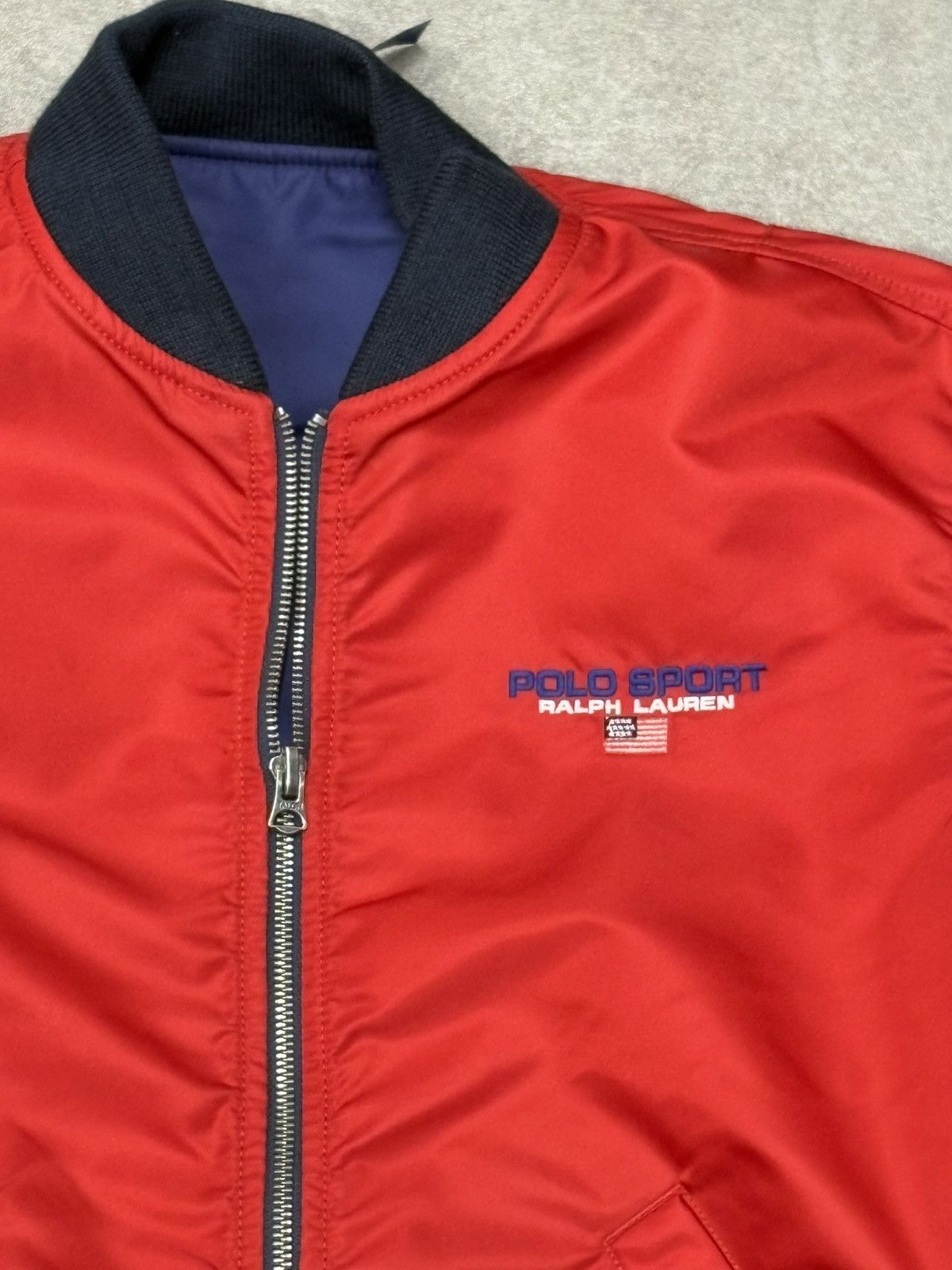 Polo Ralph Lauren Reversible Bomber Ralph Lauren Polo Sport Women S Navy Red Size S / US 4 / IT 40 - 10 Thumbnail