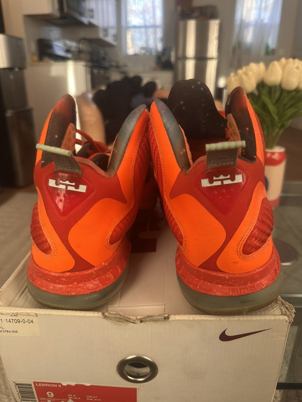 Nike Nike Lebron 9 IX Big Bang Galaxy All Star Orange Sz 10.5 Size US 10.5 / EU 43-44 - 4 Thumbnail
