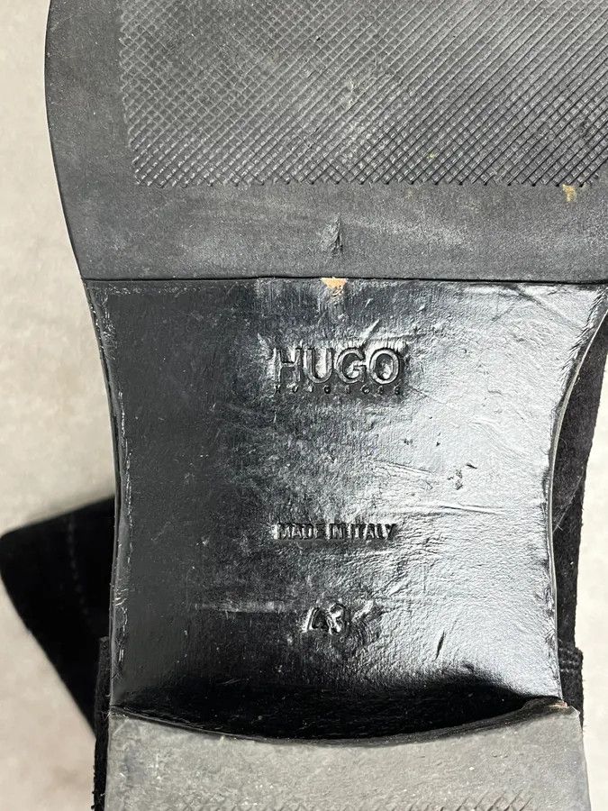 Hugo Boss Hugo Boss Black Suede Leather Boots Size US 10 / EU 43 - 9 Thumbnail
