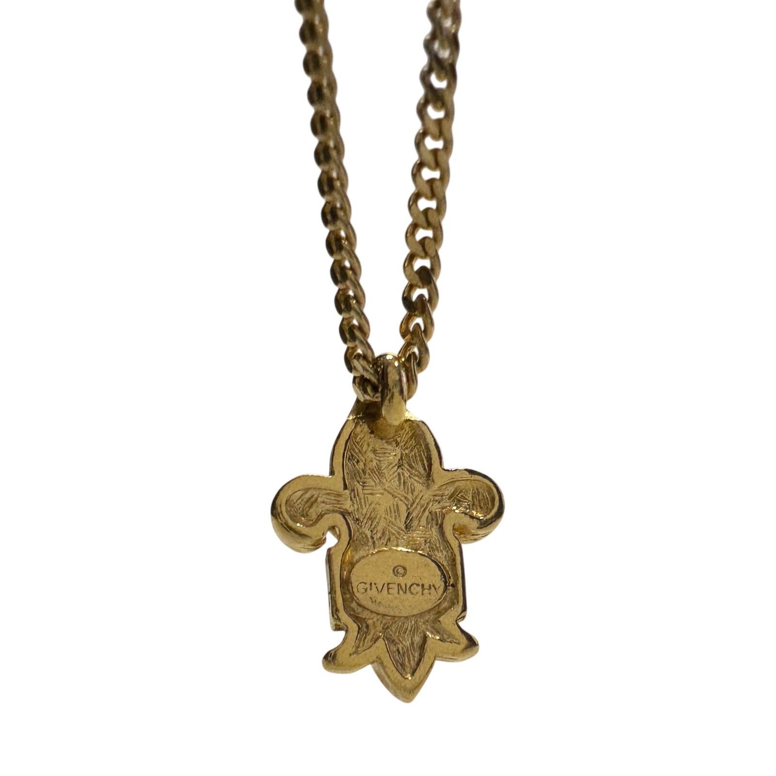 Givenchy Vintage Givenchy Gold Plated Fleur-De-Lis Pendant Necklace Size ONE SIZE - 9 Thumbnail