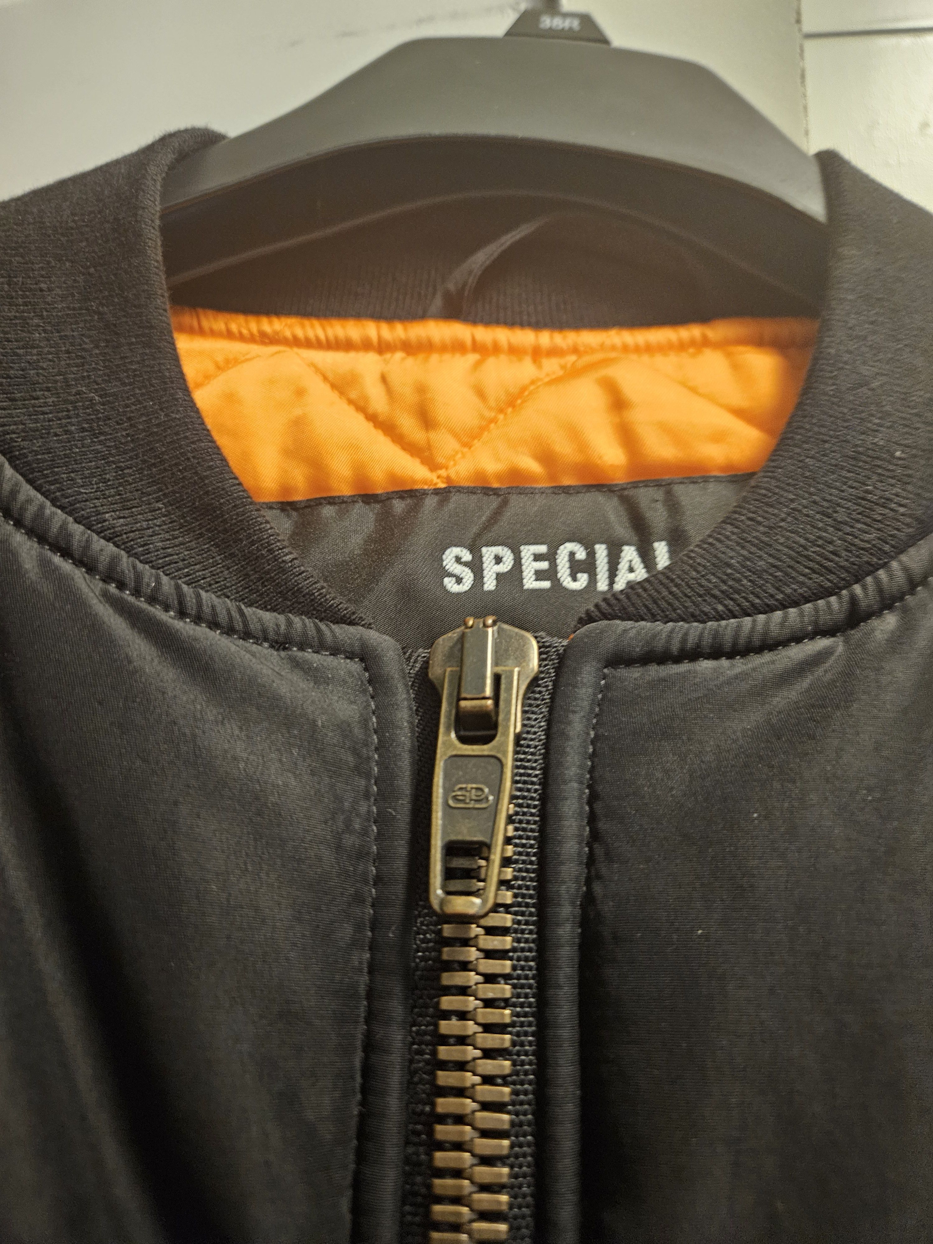 Balenciaga Multi Patch Black Nasa Plush Lined Bomber Jacket Size US M / EU 48-50 / 2 - 7 Thumbnail
