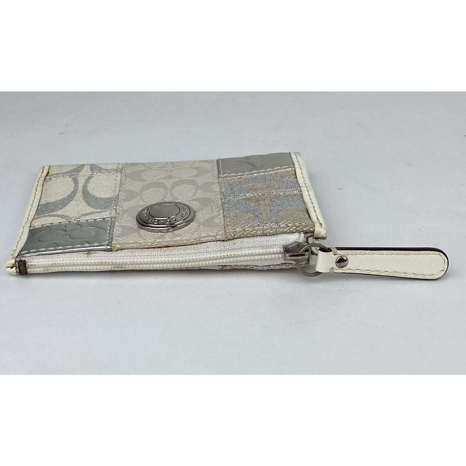 Coach Coach Patchwork Canvas Small Zip Coin Purse Pouch Keychain Size ONE SIZE - 5 Thumbnail